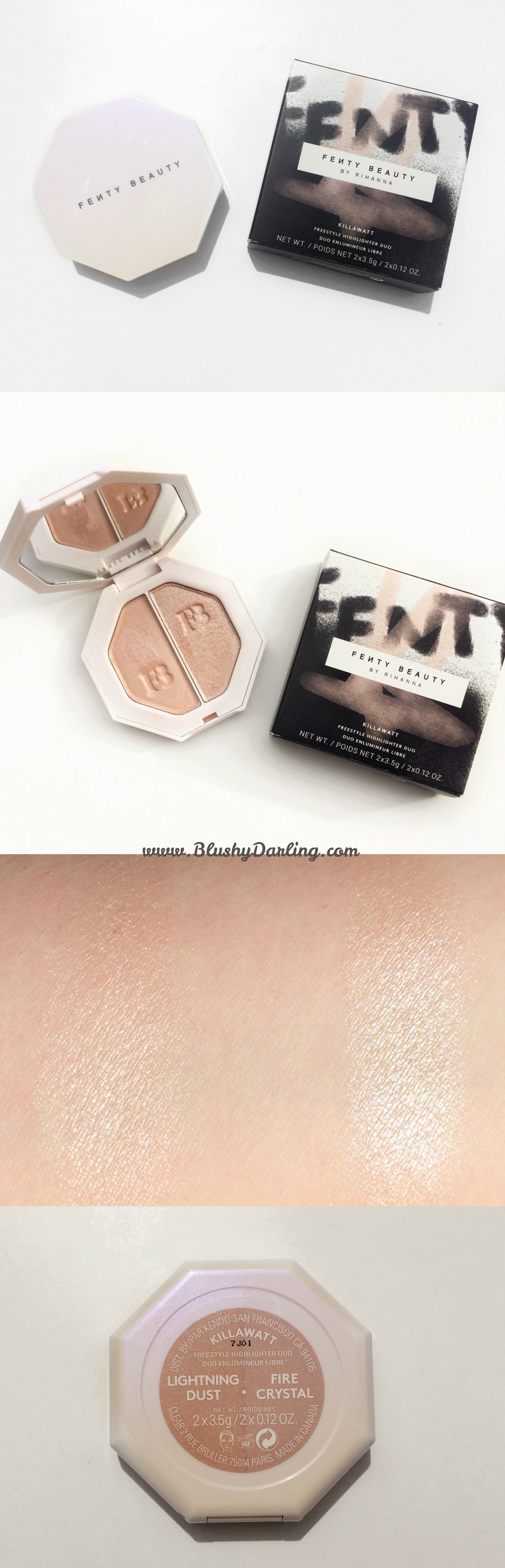 Fenty Beauty Highlighter Swatch and Review. Is this highlighther worth the hype? #makeup