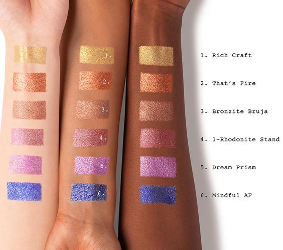 Smashbox X The Hoodwitch Crystalized Collection Always On Eyeshadow Swatches 
