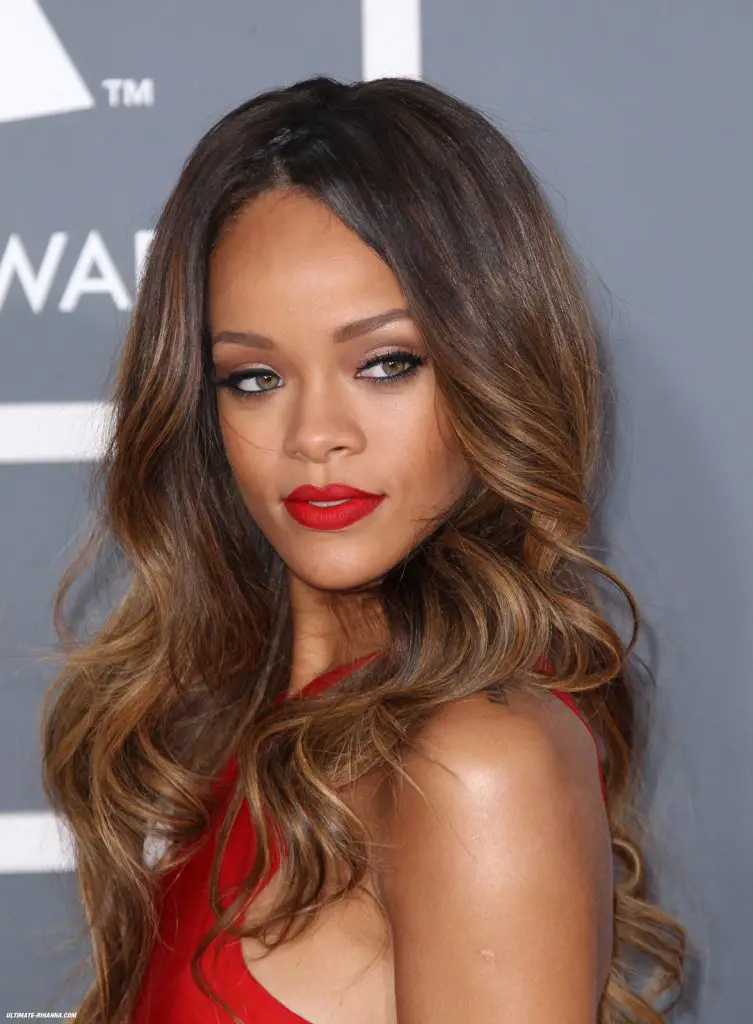 Rihanna At The 2013 Grammy's 