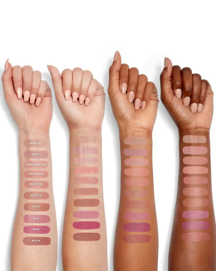 Jaclyn Cosmetics Lipstick Swatches