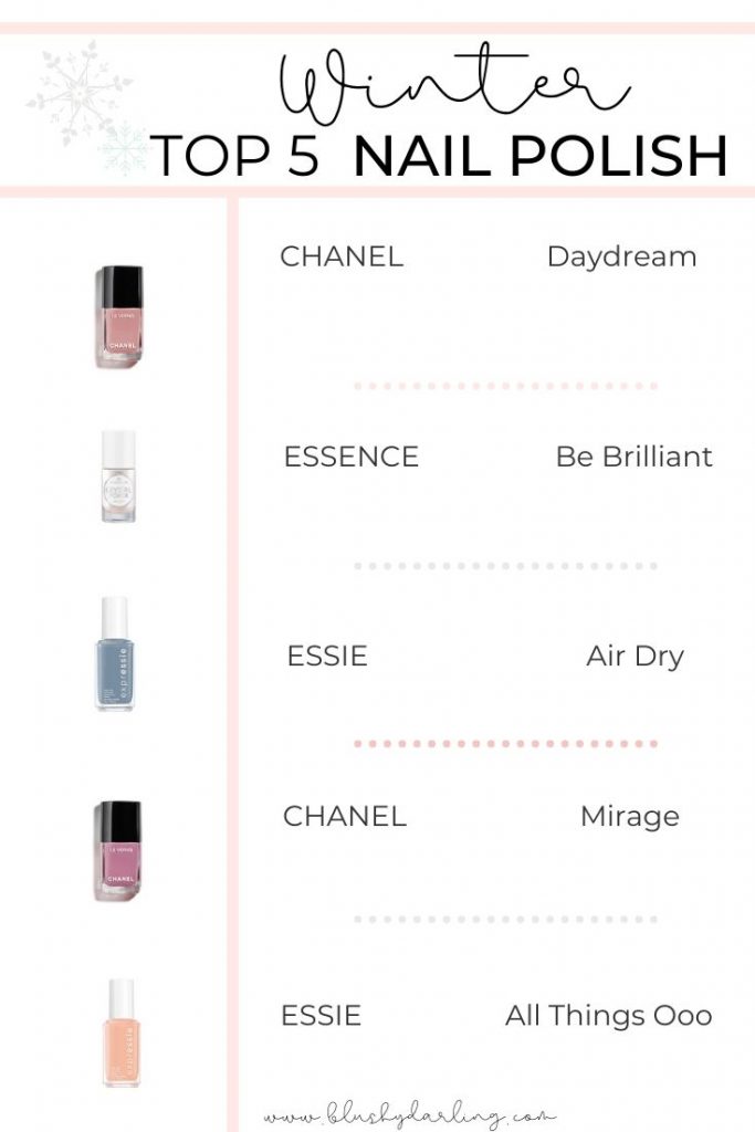 Here's my selection of nail polishes for winter 2020