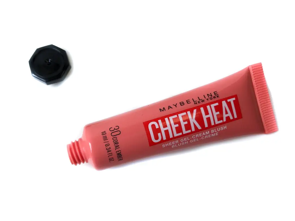 Maybelline 30 Coral Ember Cheek Heat Sheer Gel Cream Blush | Review