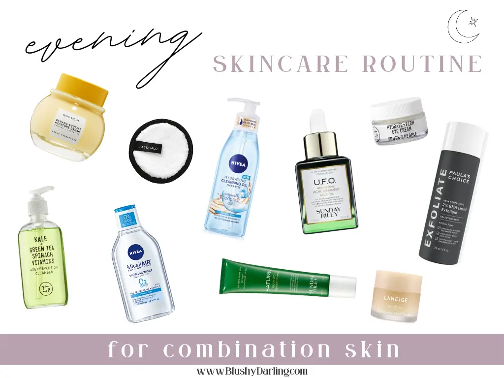 Evening Skincare Routine , Evening skincare routine for combination skin , best skin care routine products for combination skin , skin care routine for combination skin with acne , skincare , Evening , beauty , 
