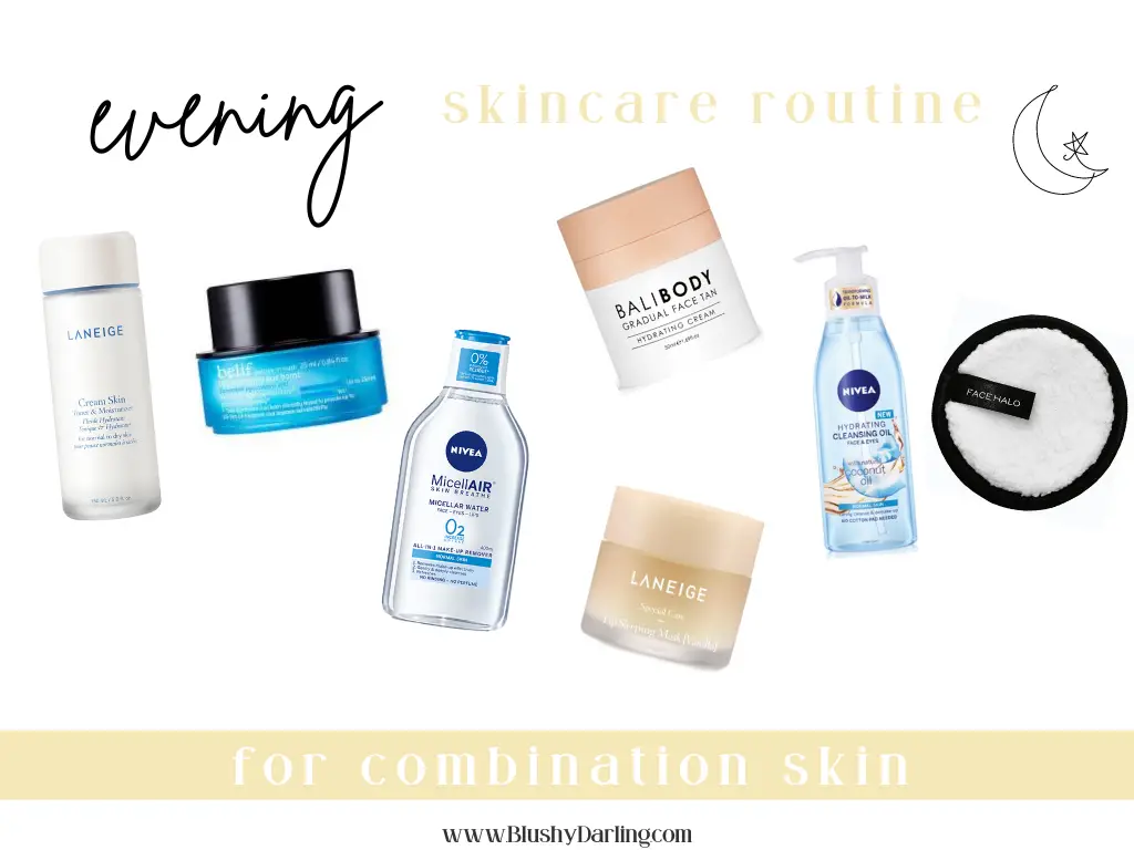Evening Skincare Routine For Combination Skin | Summer 2022